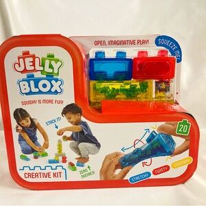 Jelly Blox Goliath 20 Soft Squishy Building Blocks Kit Toddler & Preschool